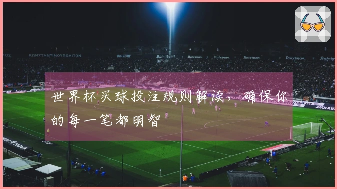 世界杯买球投注规则解读，确保你的每一笔都明智